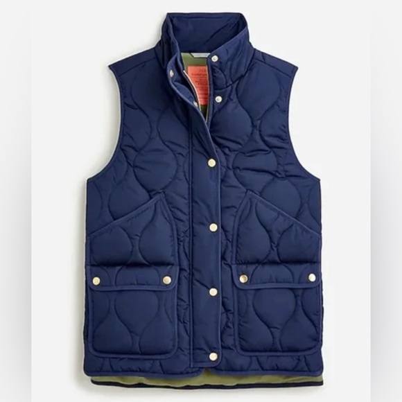 NWT JCrew Quilted Puffer Vest | Size XXS - Picture 4 of 14